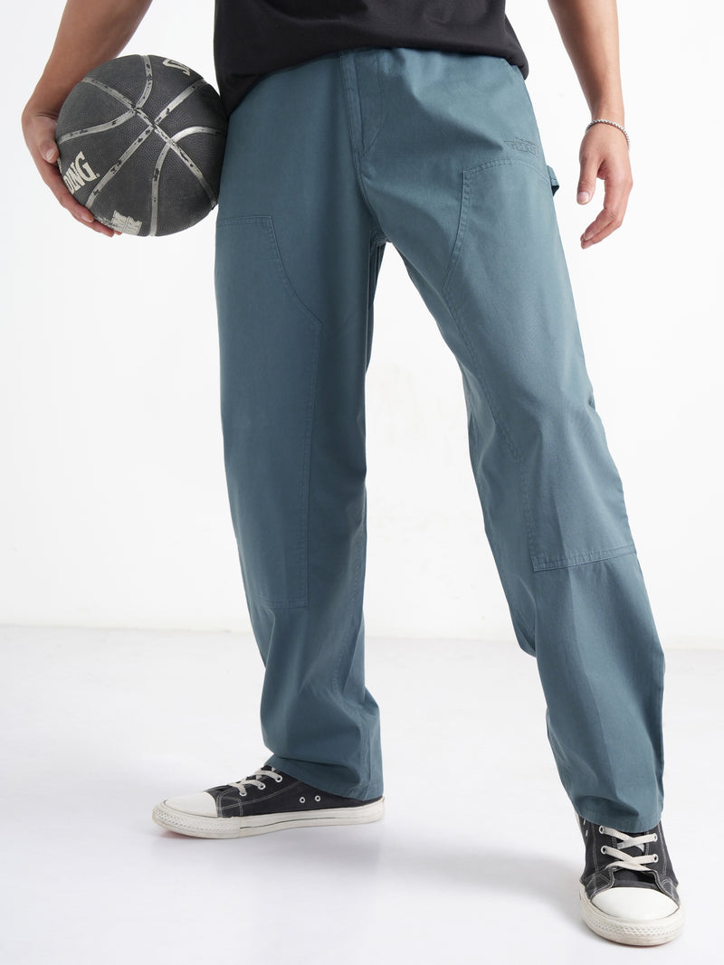 Marvel By Highlander Men Blue Spider-Man Loose Fit Solid Regular Trouser - Blue - Image 1