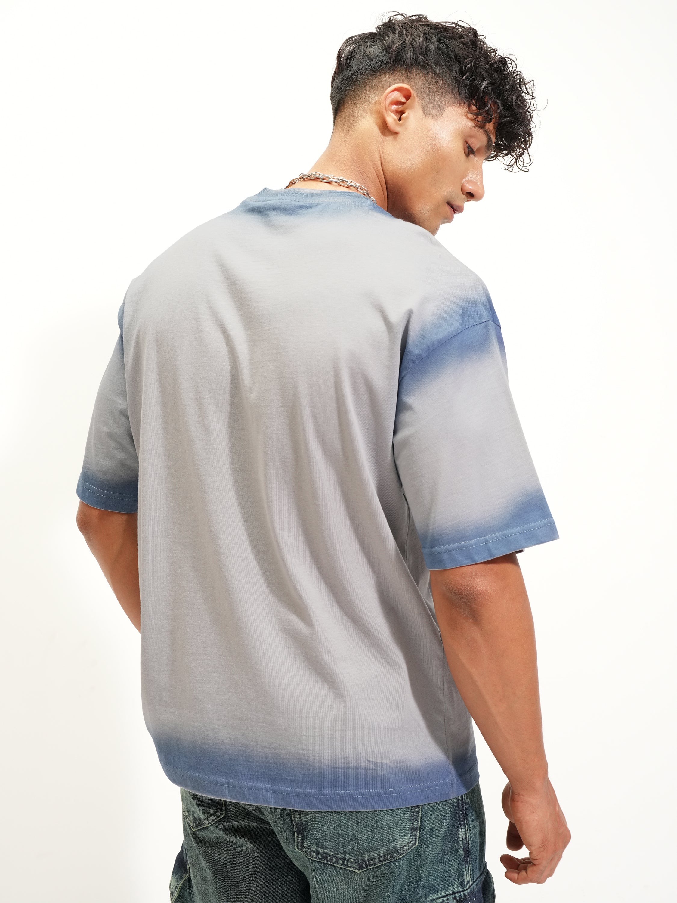 Marvel By Highlander Men Grey Venom Printed Round Neck Oversized Fit T-Shirt - Grey - Image 3