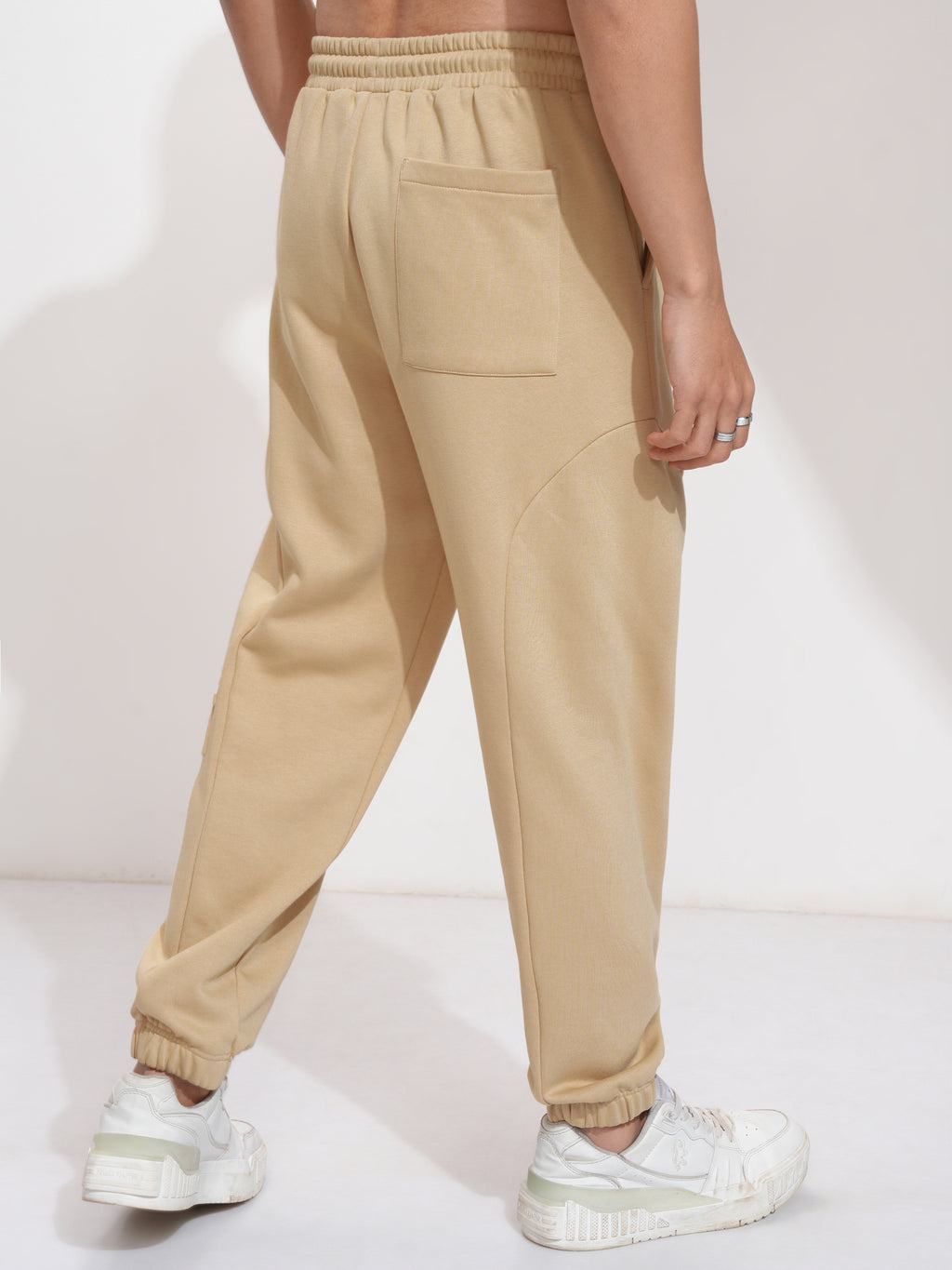 DC Comics By Highlander Men Dark Knight Brown Relaxed Fit Solid Joggers - Brown - Image 3