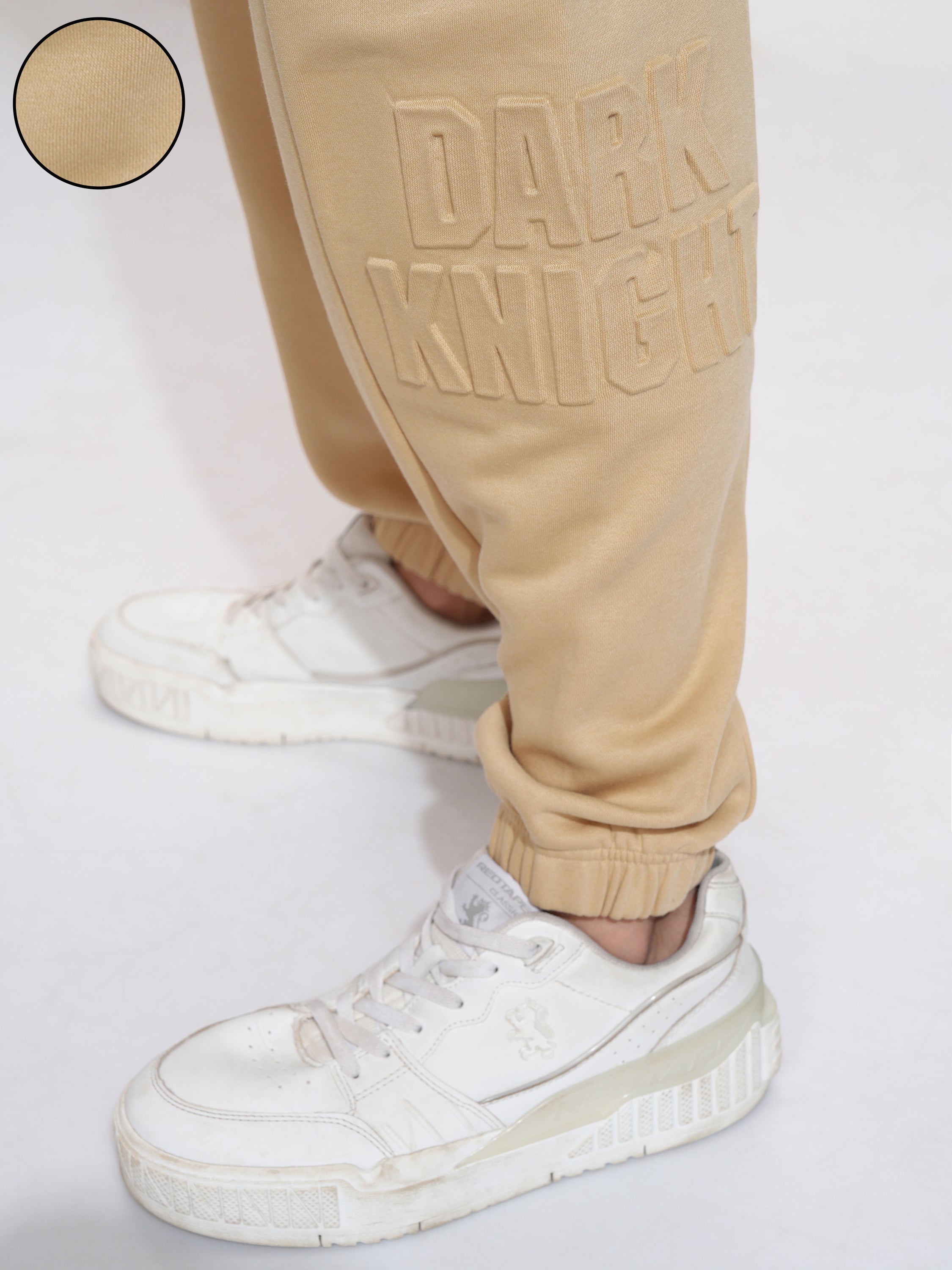 DC Comics By Highlander Men Dark Knight Brown Relaxed Fit Solid Joggers - Brown - Image 5