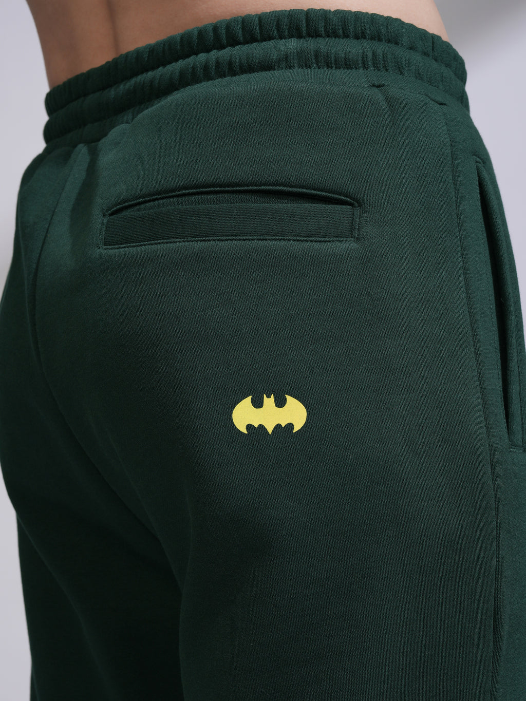 DC By Highlander Men Olive Batman Relaxed Fit Printed Joggers - Olive - Image 7