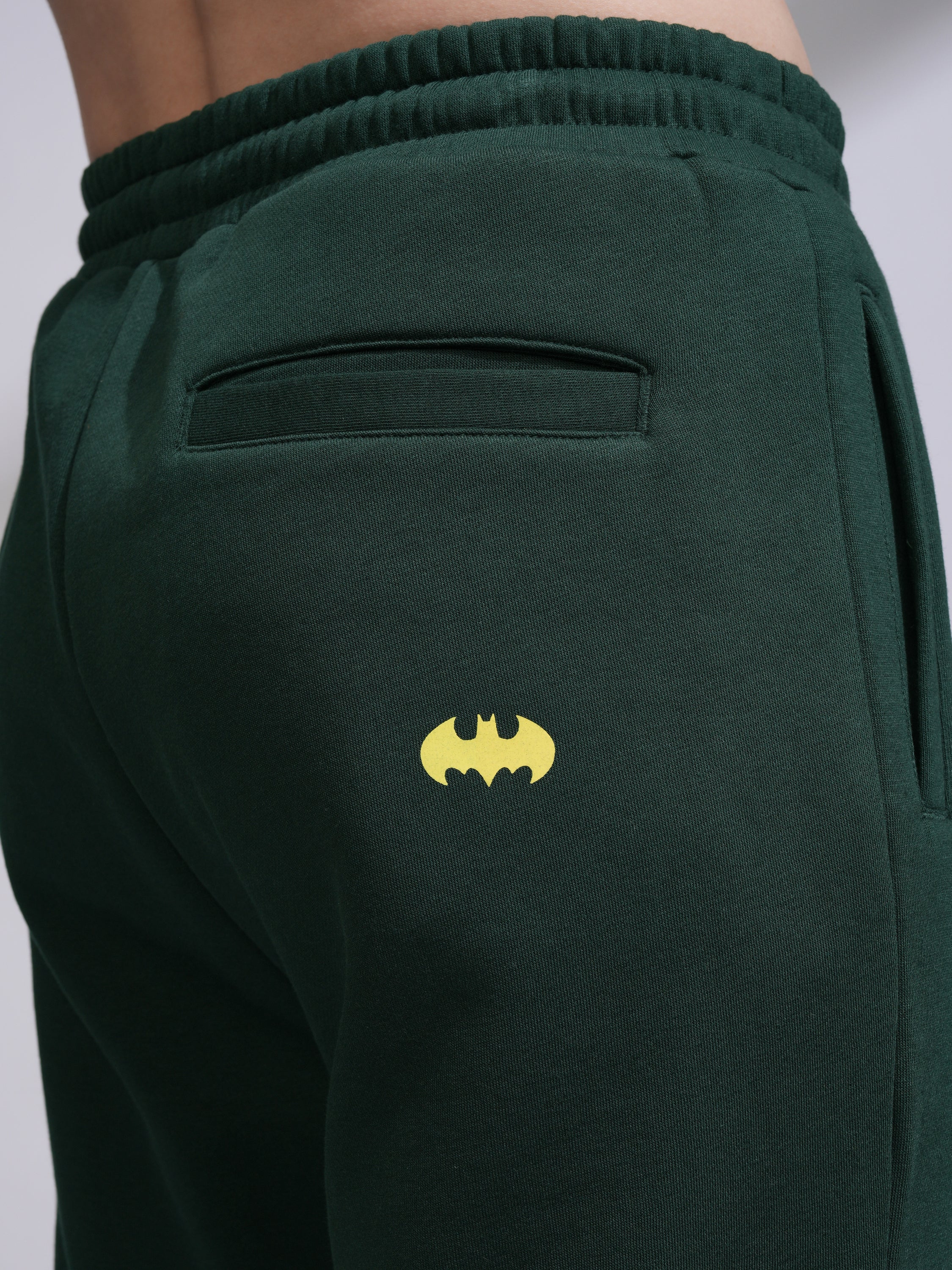 DC By Highlander Men Olive Batman Relaxed Fit Printed Joggers - Olive - Image 7