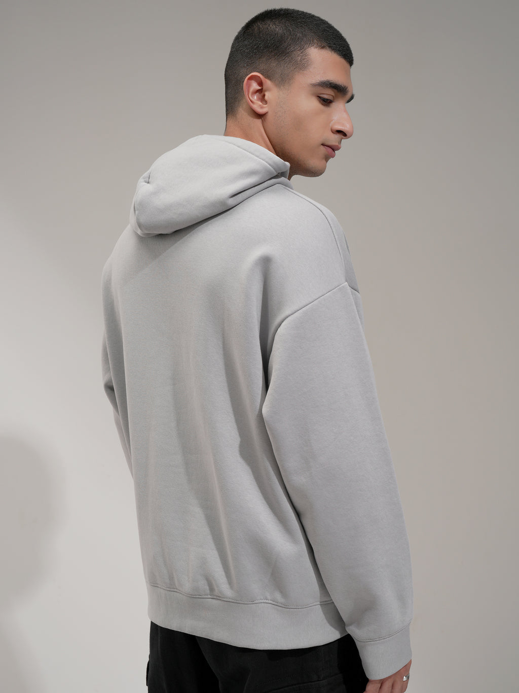 DC By Highlander Men Grey Superman Hooded Pullover Sweatshirt - Grey - Image 3