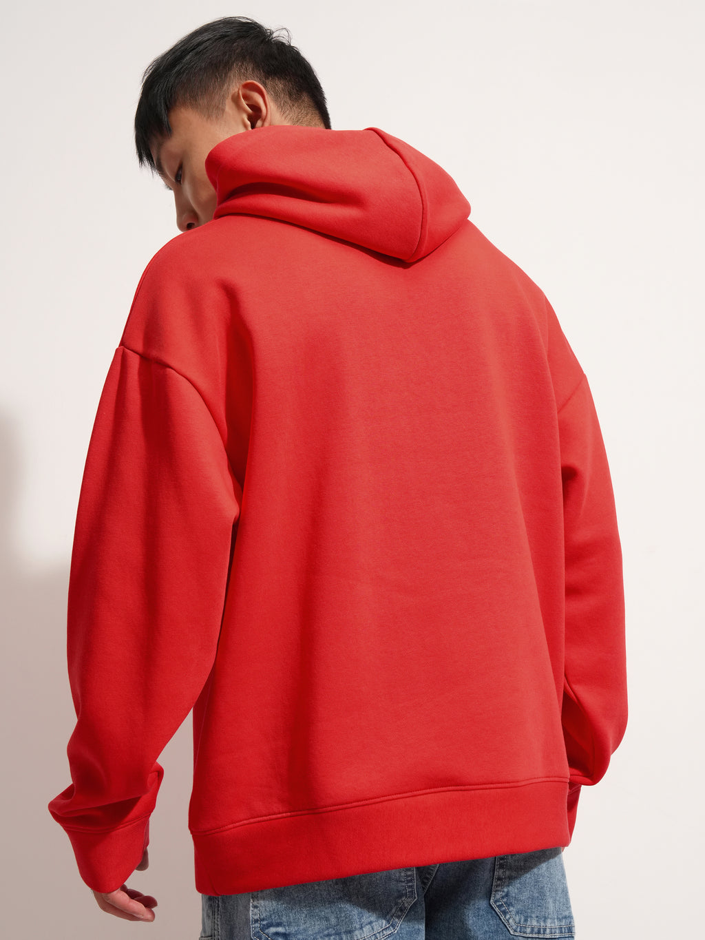 WB By Highlander Men Red Batman Hooded Pullover Sweatshirt - Red - Image 3