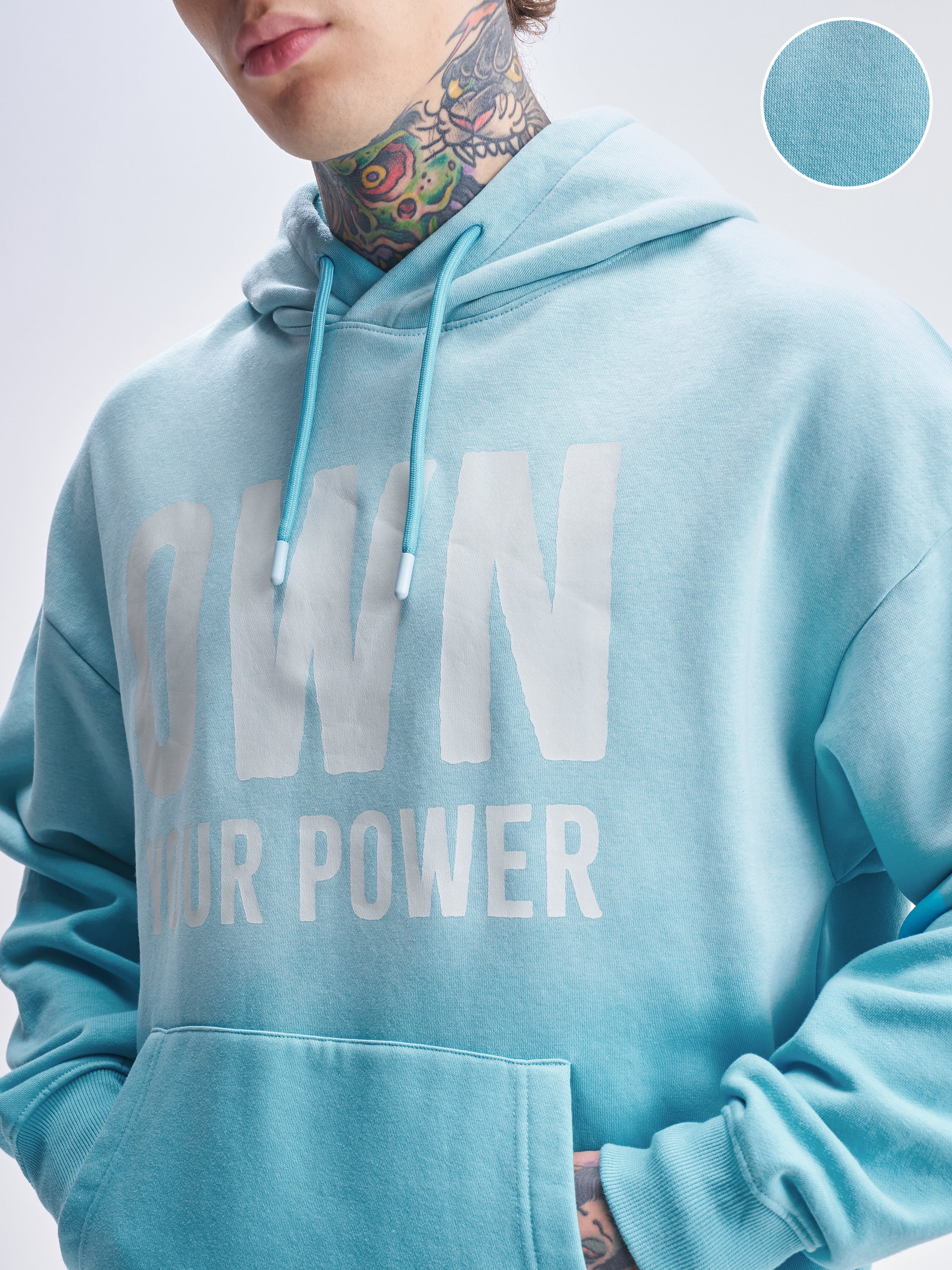 DC By Highlander Men Blue Batman Hooded Pullover Sweatshirt - Blue - Image 5