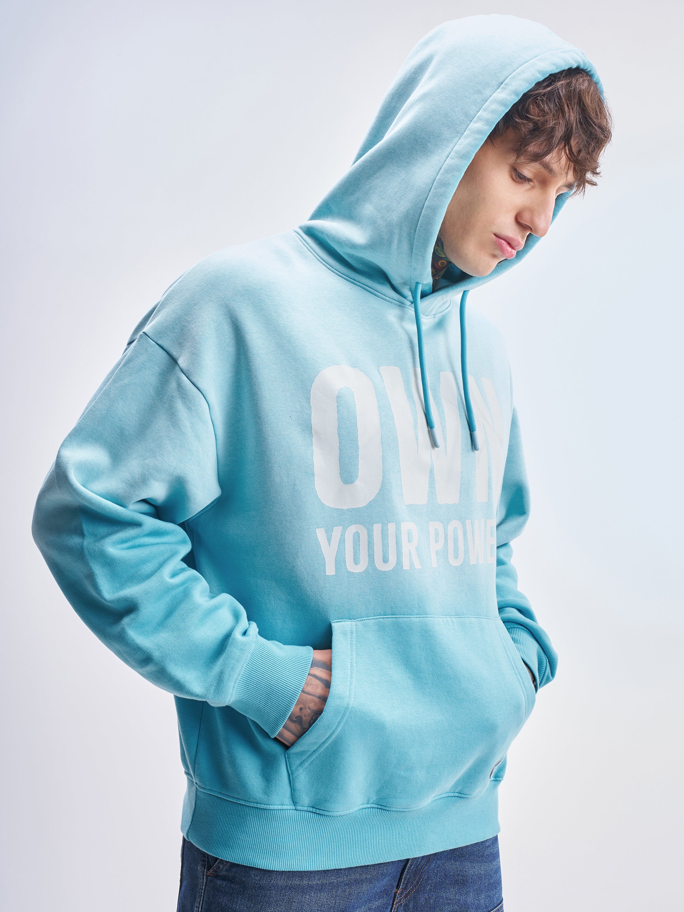 DC By Highlander Men Blue Batman Hooded Pullover Sweatshirt - Blue - Image 6