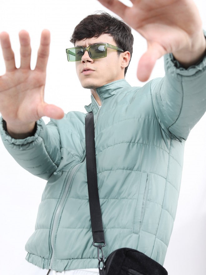 Ketch Men Green Puffer Jacket - Green - Image 1