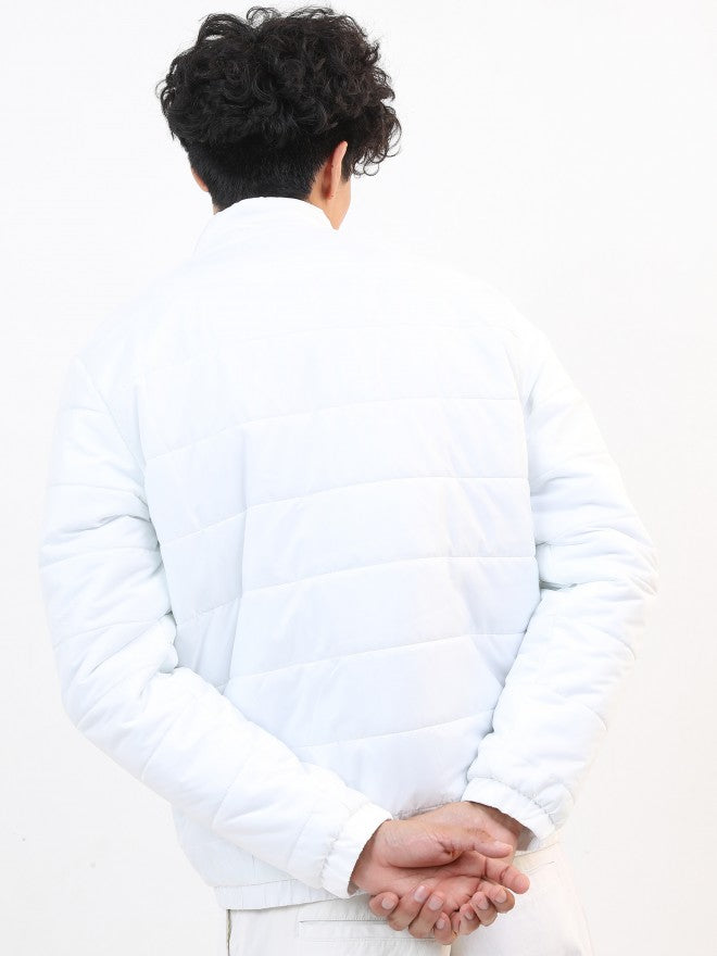 Ketch Men White Puffer Jacket - White - Image 3