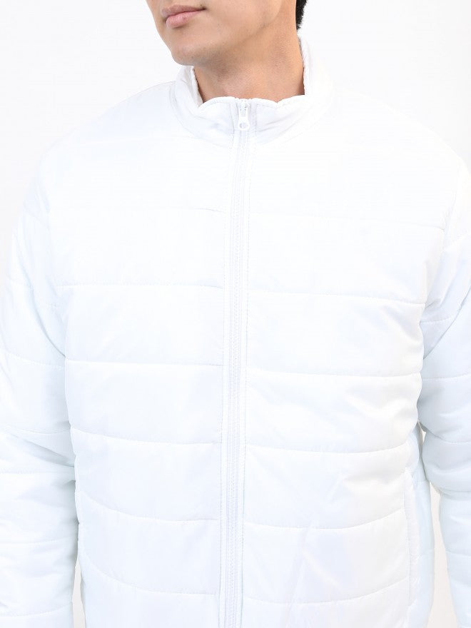 Ketch Men White Puffer Jacket - White - Image 5