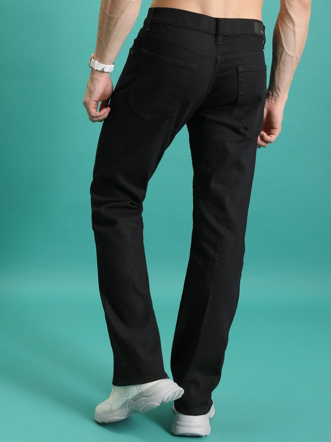 Purple By Highlander Men Black Straight Fit Jeans - Black - Image 3