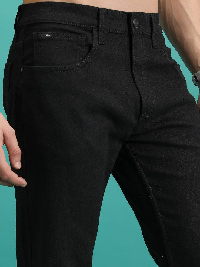 Purple By Highlander Men Black Straight Fit Jeans - Black - Image 5