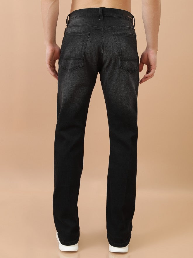 Highlander Men Black Bootcut Stretchable Jeans - Black - Image 3