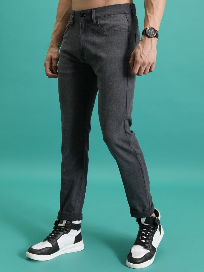 Purple By Highlander Men Grey Skinny Fit Jeans - Grey - Image 4