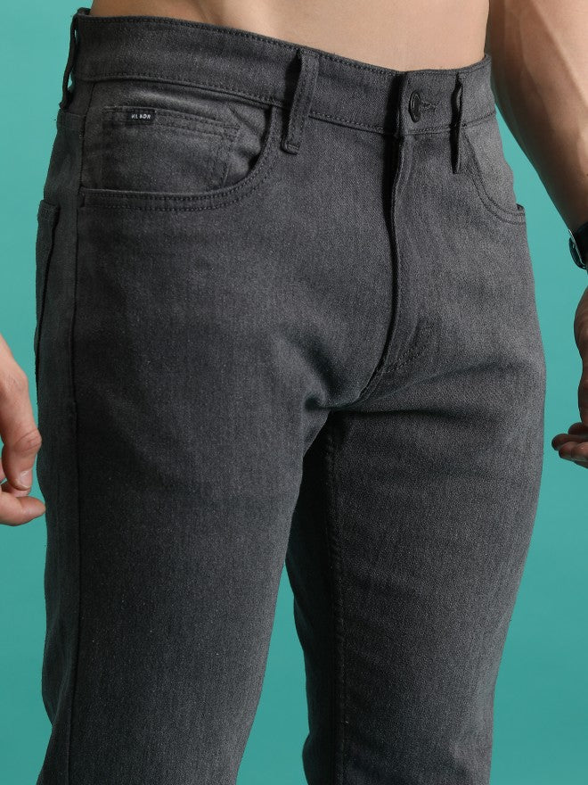 Purple By Highlander Men Grey Skinny Fit Jeans - Grey - Image 5