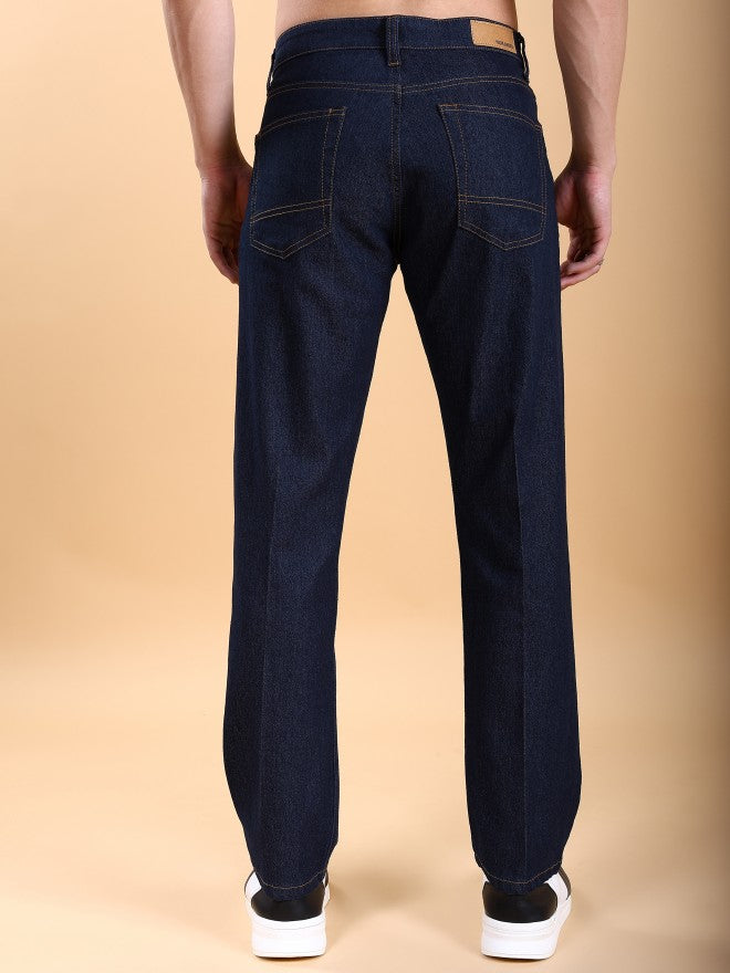 Purple By Highlander Men Blue Straight Fit Stretchable Jeans - Blue - Image 3
