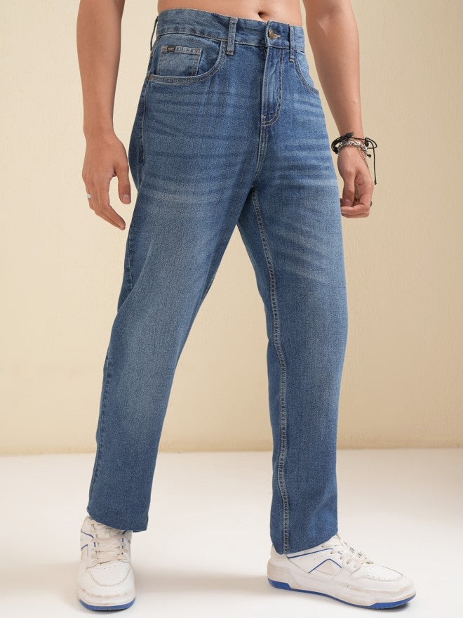 Highlander Men Blue Relaxed Fit Jeans - Blue - Image 6