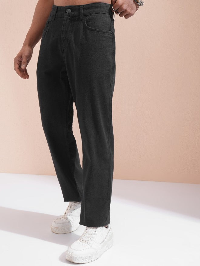 Highlander Men Black Relaxed Fit Jeans - Black - Image 4