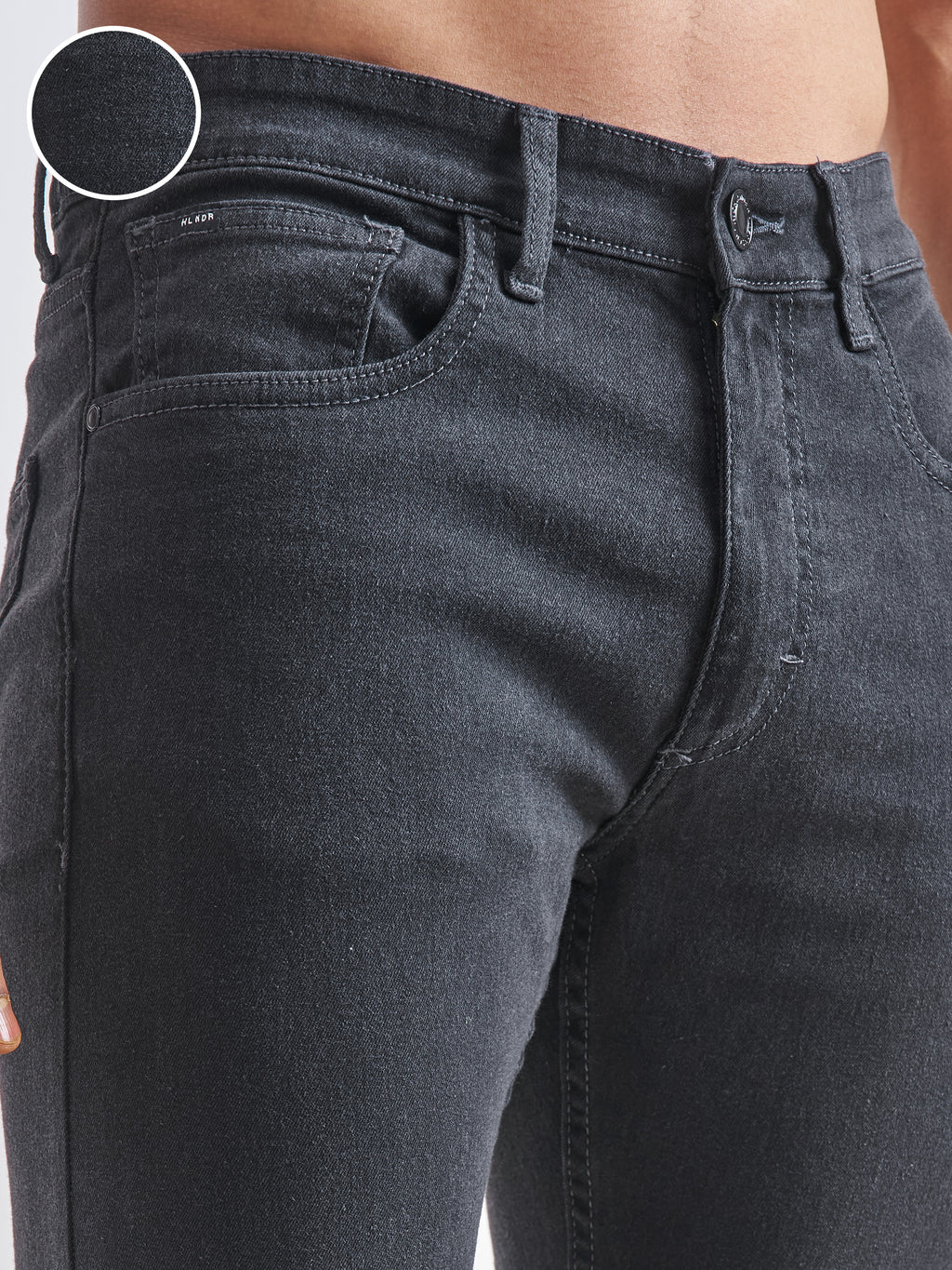 Purple By Highlander Men Grey Tapered Fit Stretchable Jeans - Grey - Image 5