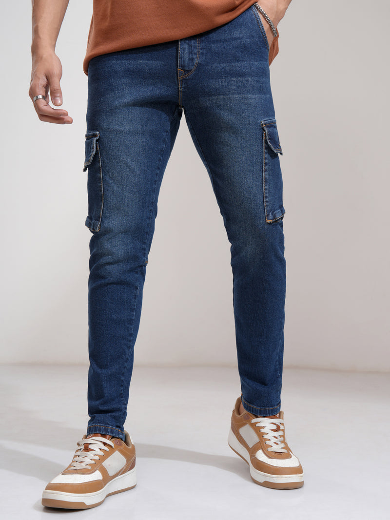 Highlander Men Blue Slim Fit Stretchable Jeans - Blue - Image 1