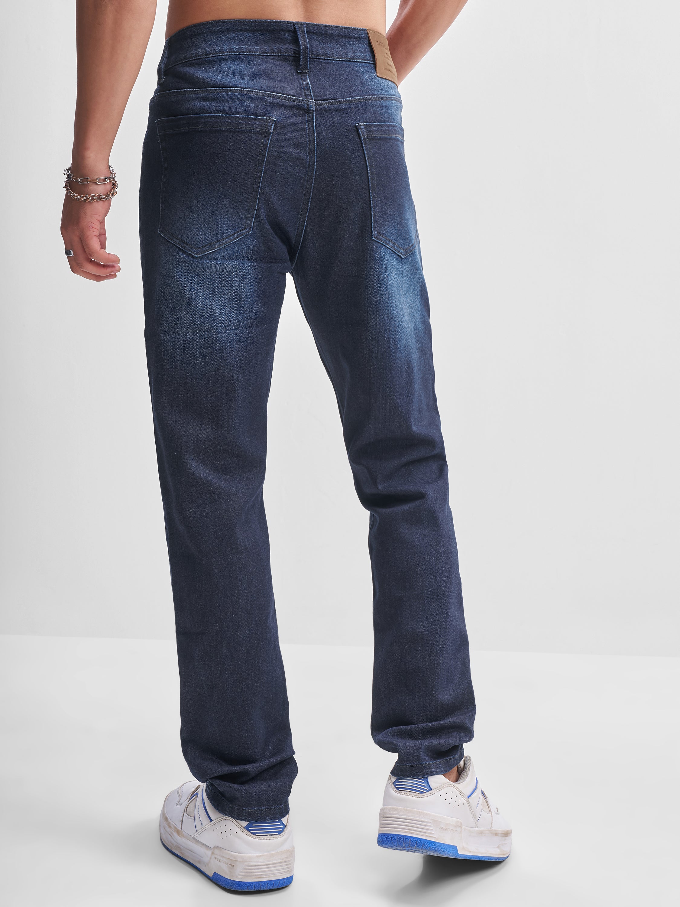 Purple By Highlander Men Blue Slim Fit Stretchable Jeans - Blue - Image 2