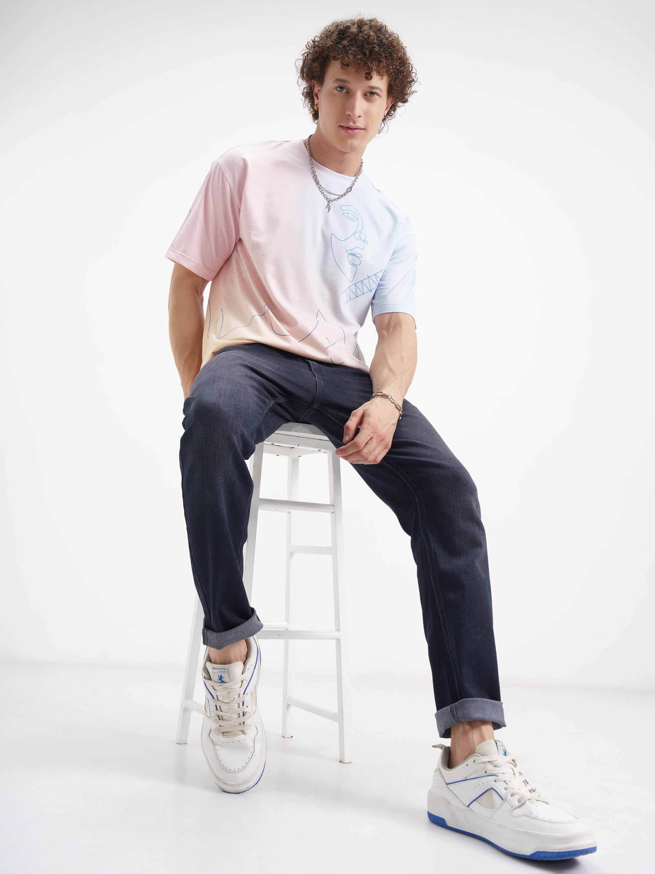 Purple By Highlander Men Blue Slim Fit Stretchable Jeans - Blue - Image 2