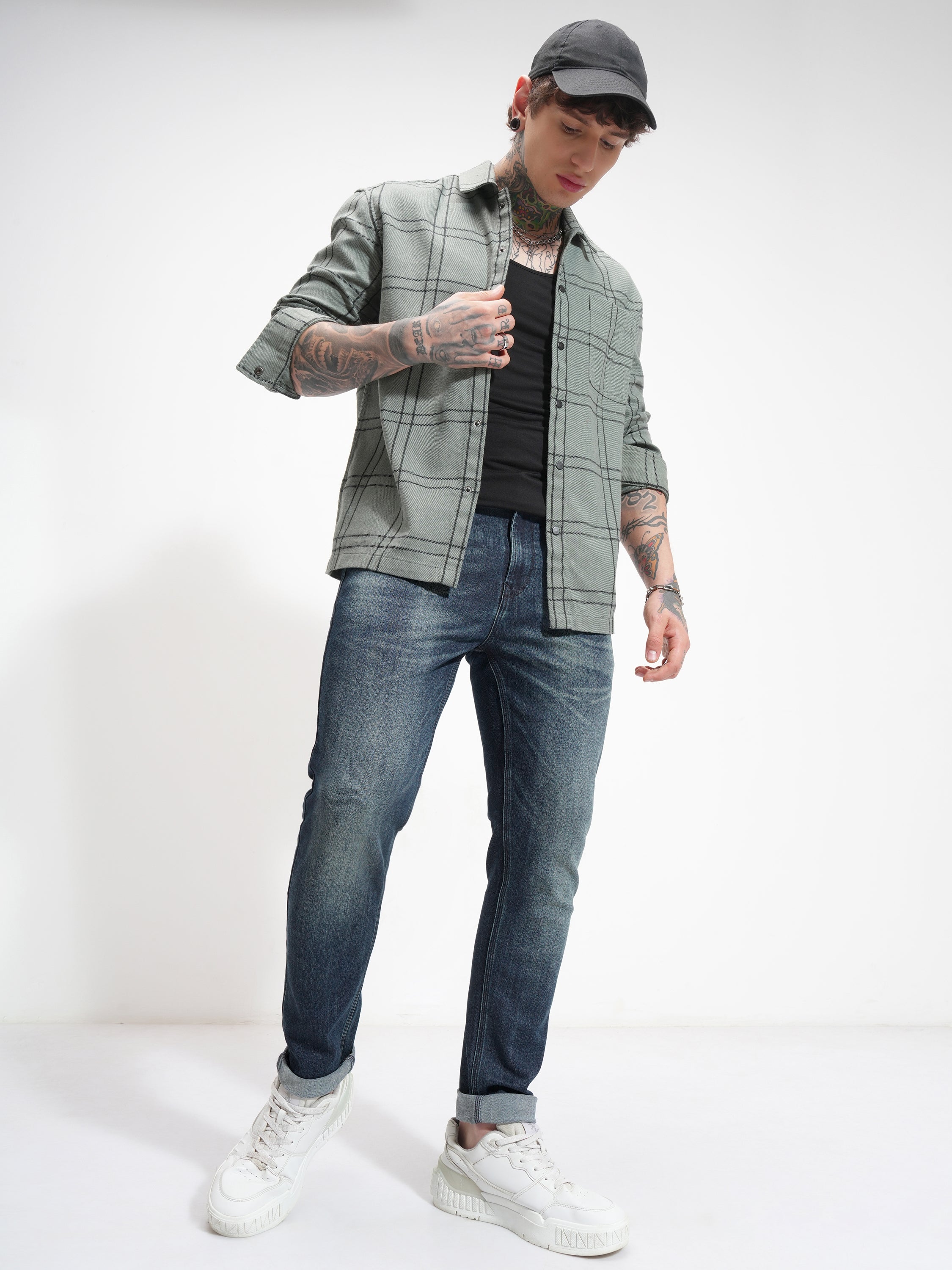 Purple By Highlander Men Blue Slim Fit Stretchable Jeans - Blue - Image 2