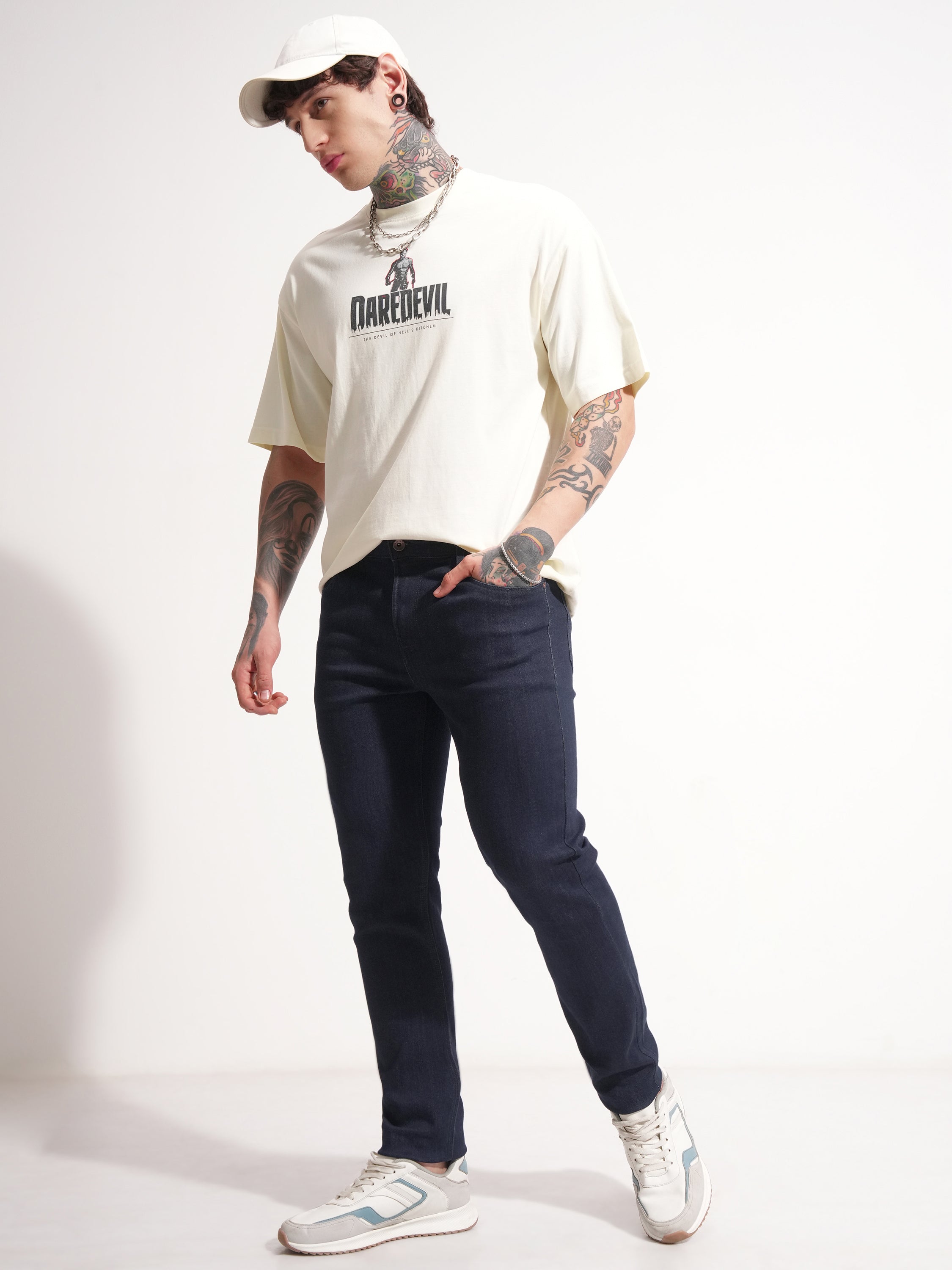 Purple By Highlander Men Blue Slim Fit Stretchable Jeans - Blue - Image 2