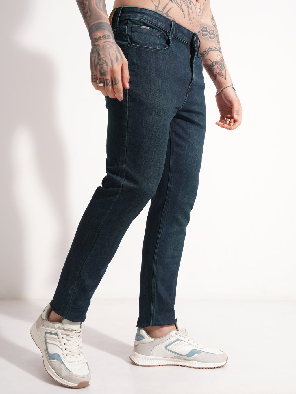 Purple By Highlander Men Blue Slim Fit Stretchable Jeans - Blue - Image 6