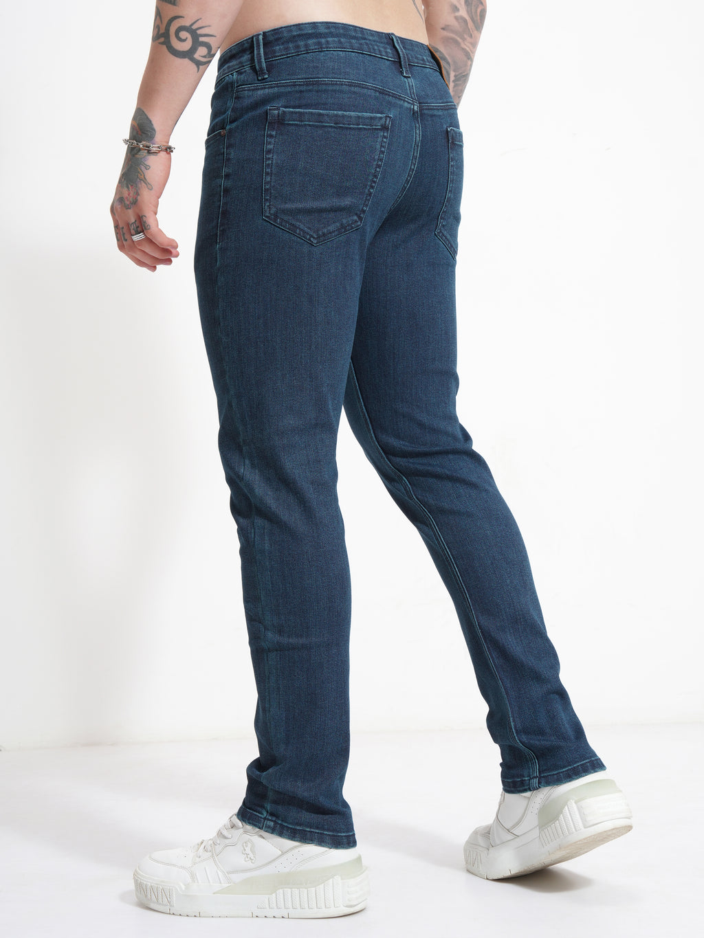 Purple By Highlander Men Blue Slim Fit Stretchable Jeans - Blue - Image 3