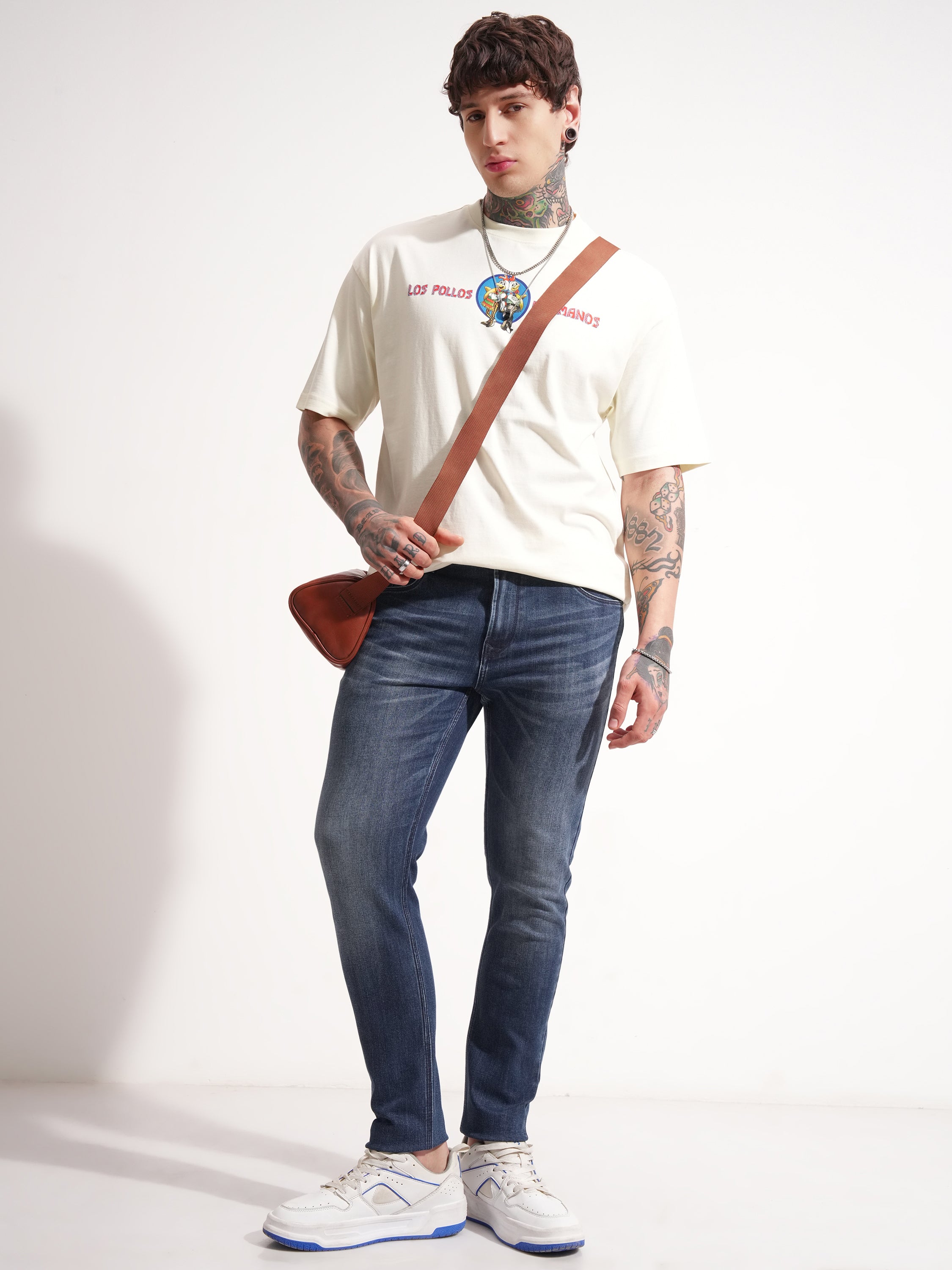 Purple By Highlander Men Blue Slim Fit Stretchable Jeans - Blue - Image 2