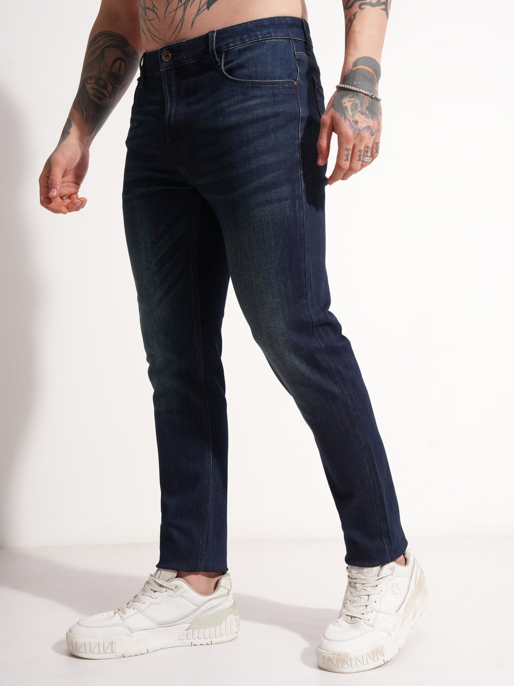 Purple By Highlander Men Blue Slim Fit Stretchable Jeans - Blue - Image 4