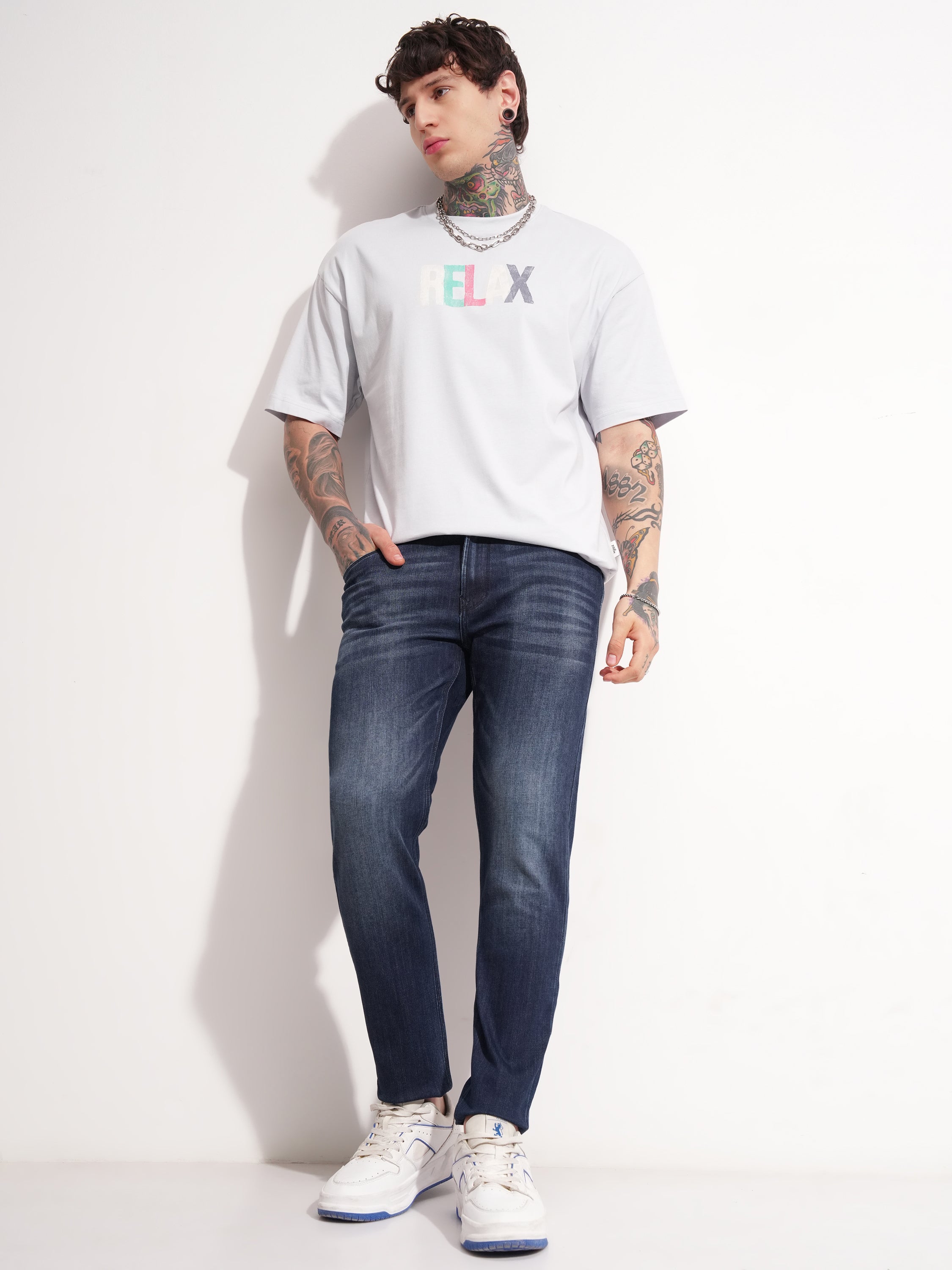 Purple By Highlander Men Blue Slim Fit Stretchable Jeans - Blue - Image 2