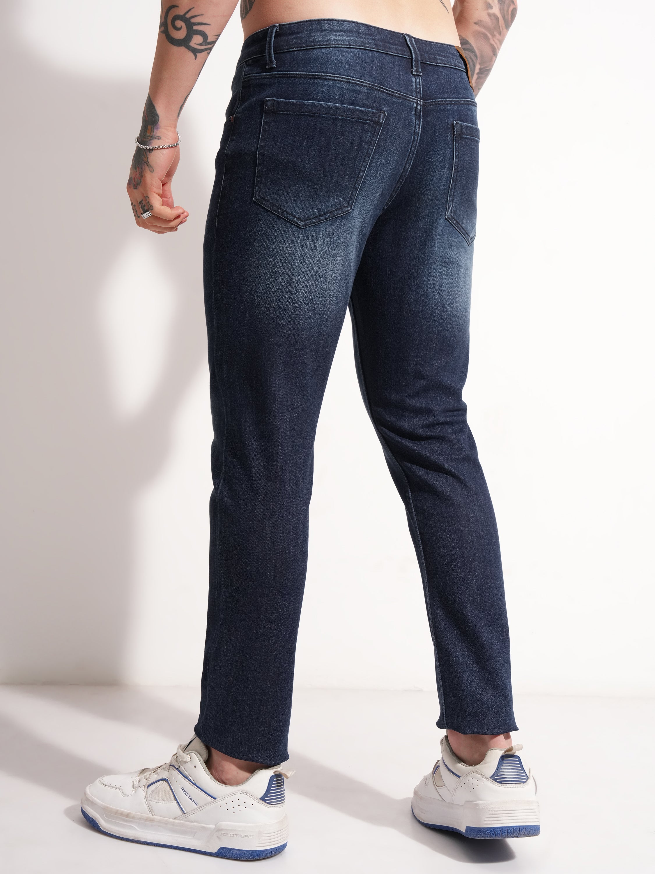 Purple By Highlander Men Blue Slim Fit Stretchable Jeans - Blue - Image 3