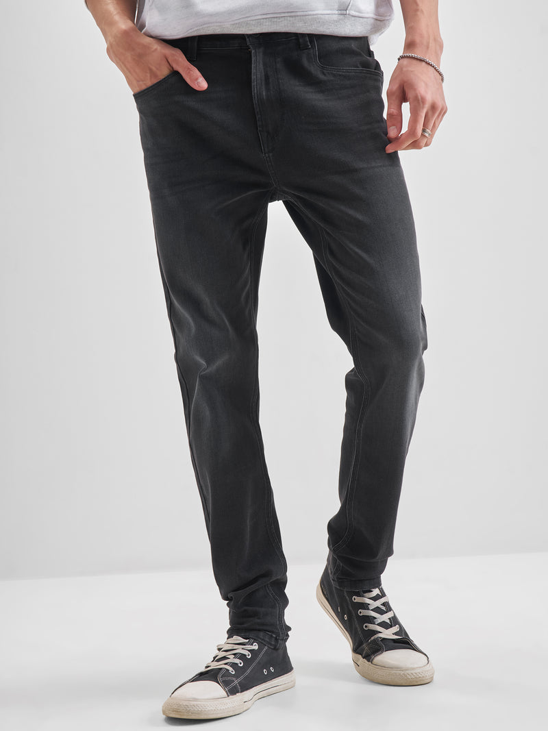 Purple By Highlander Men Grey Slim Fit Stretchable Jeans - Grey - Image 1