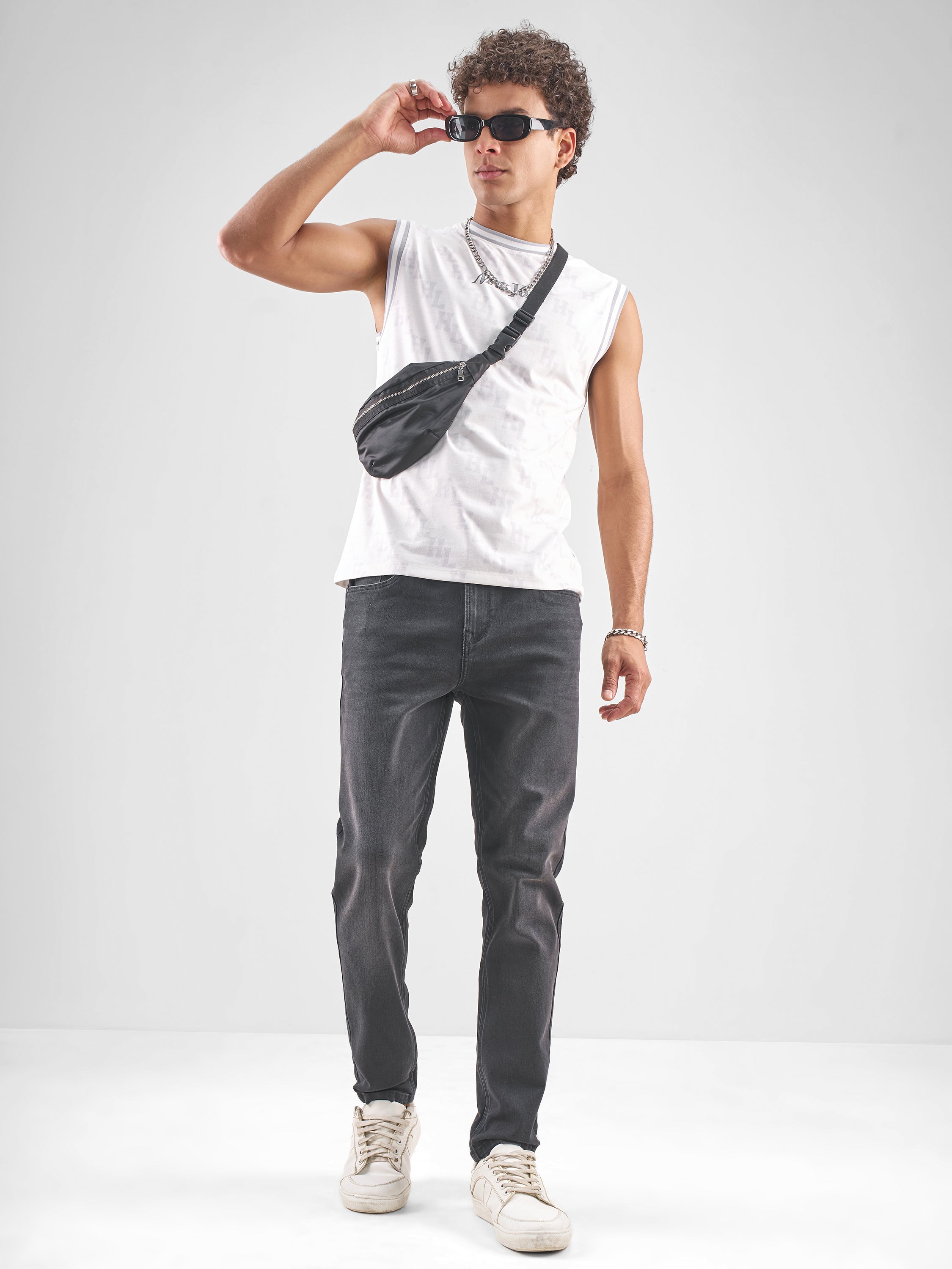 Purple By Highlander Men Black Slim Fit Jeans - Black - Image 2