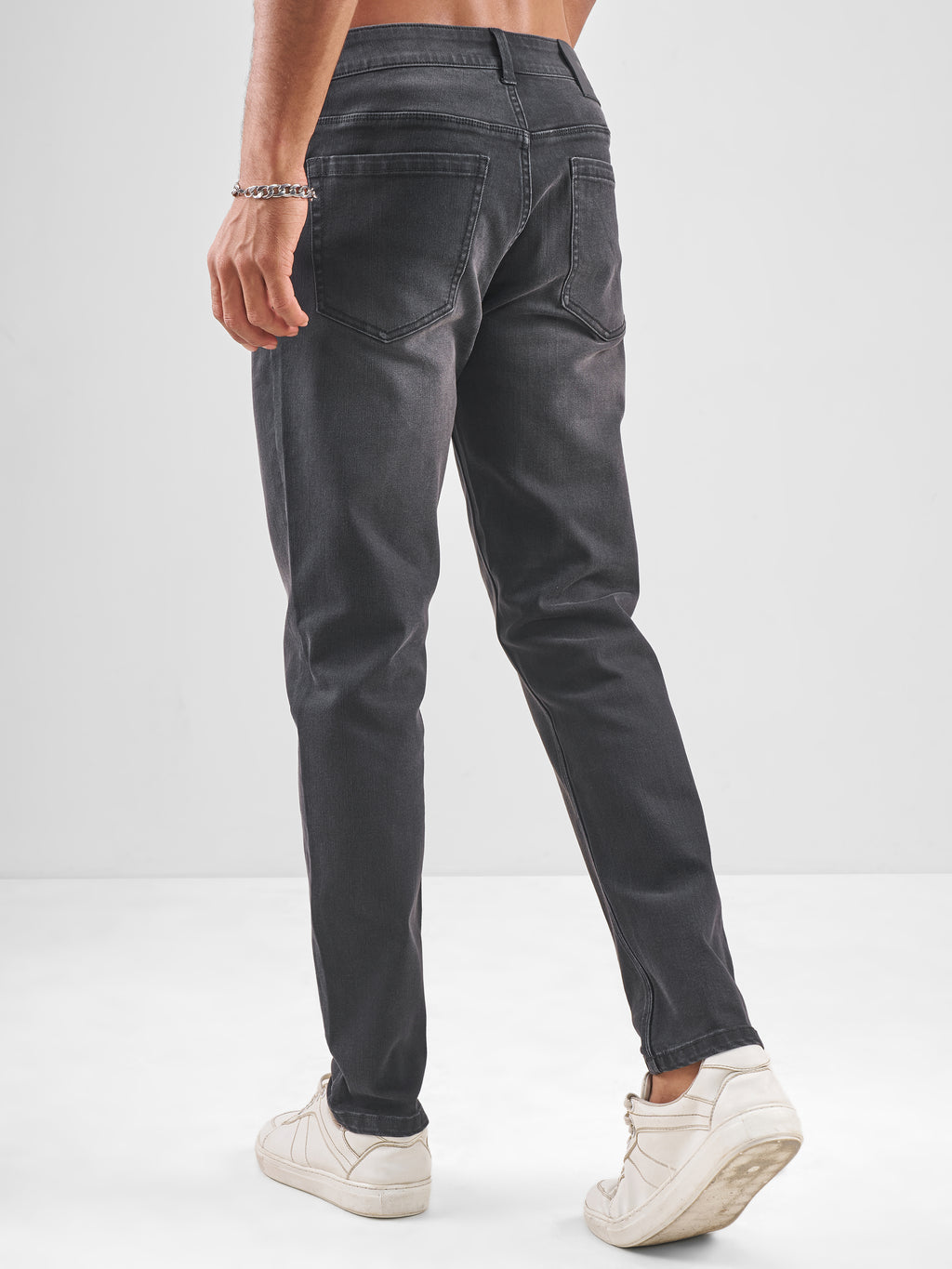 Purple By Highlander Men Black Slim Fit Jeans - Black - Image 3