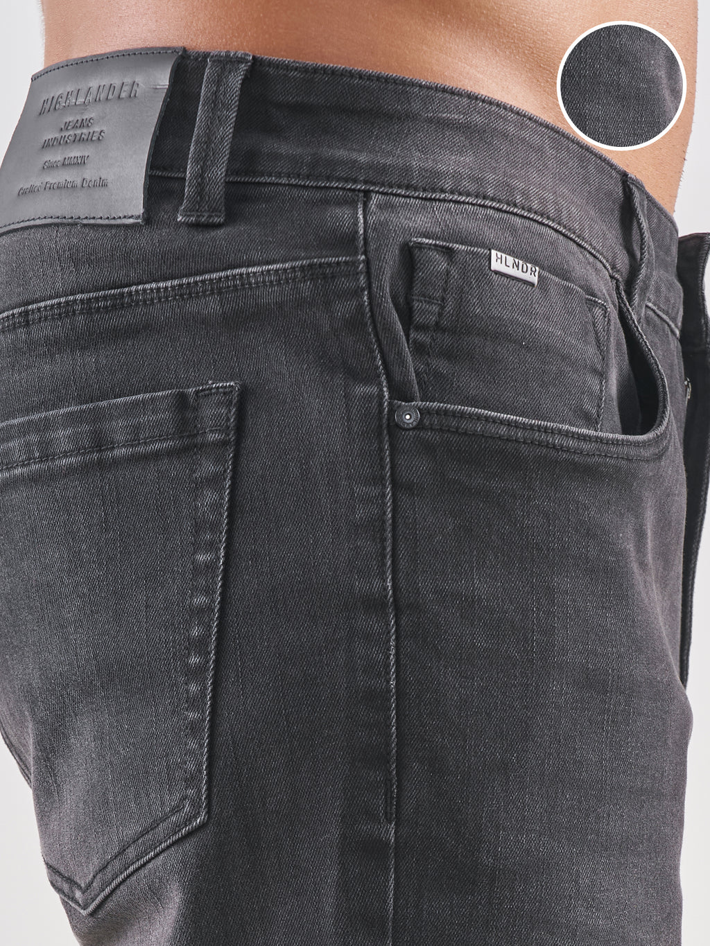 Purple By Highlander Men Black Slim Fit Jeans - Black - Image 5