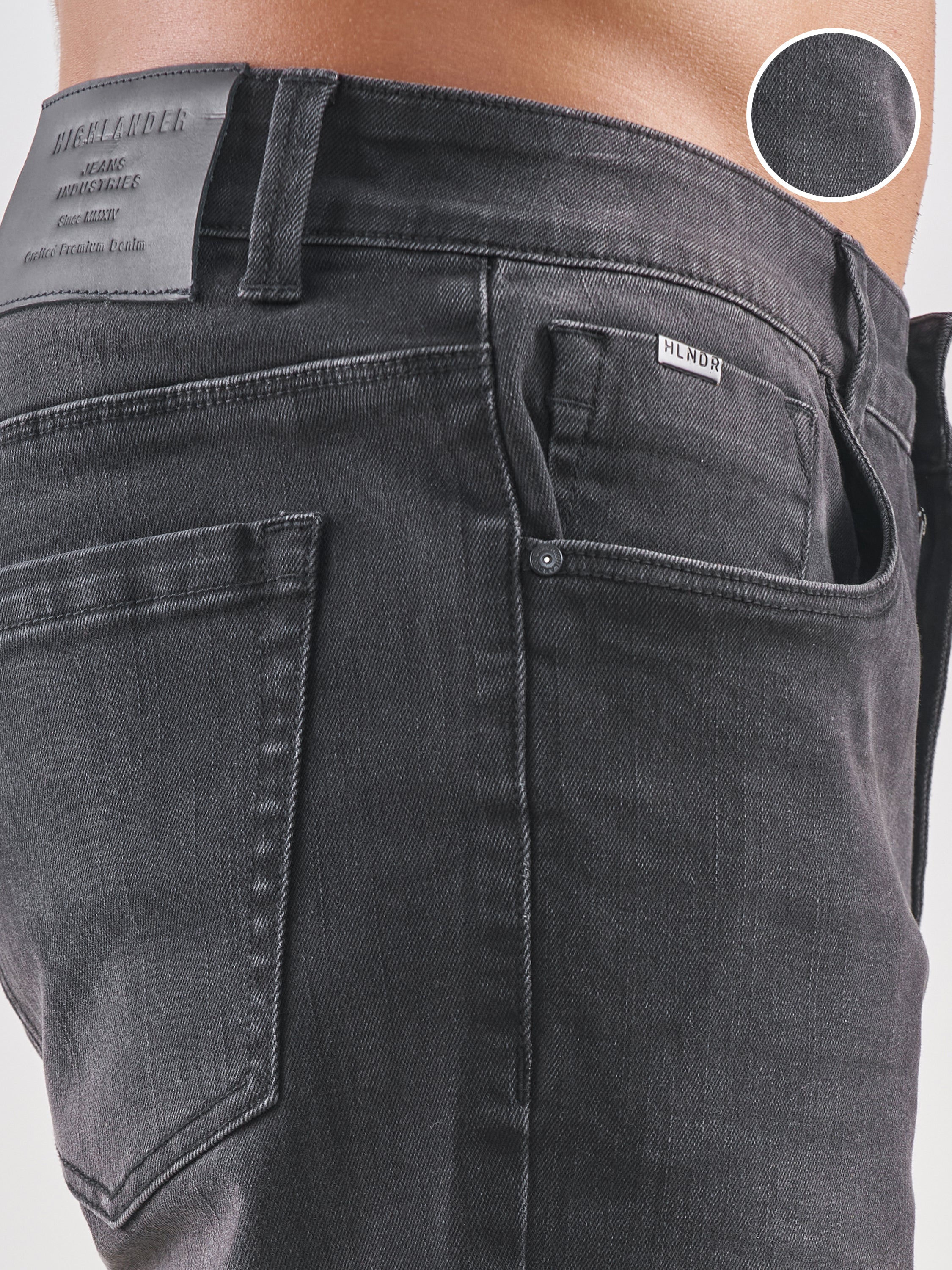 Purple By Highlander Men Black Slim Fit Jeans - Black - Image 5