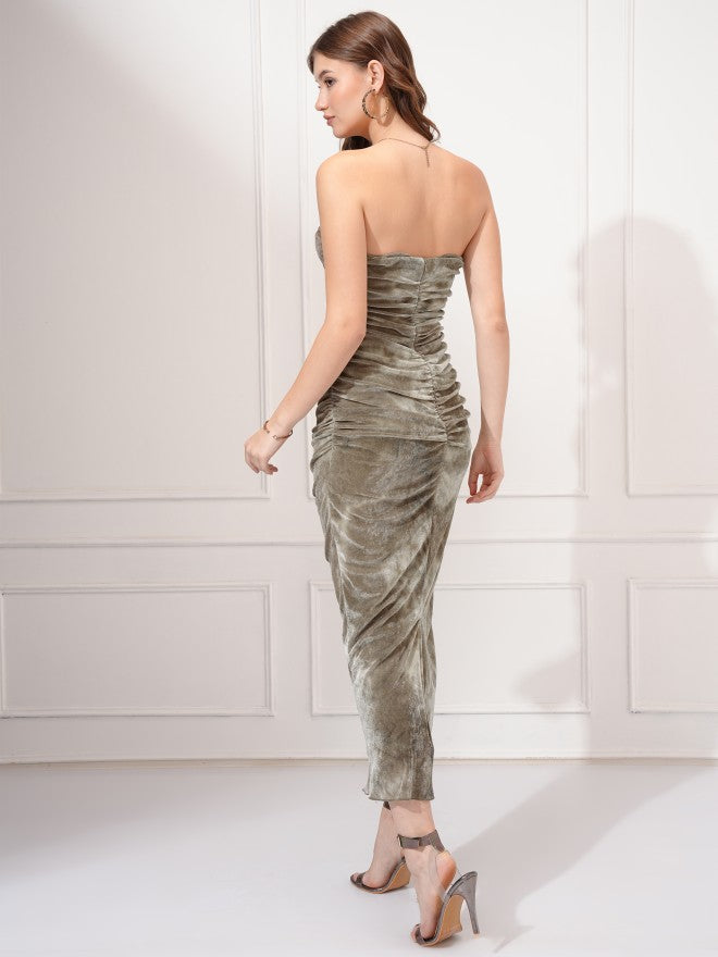 Tokyo Talkies Women Beige Printed Sheath Dress - Beige - Image 3