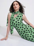 Tokyo Talkies Women Green Printed Bodycon Dress - Green - Image 1