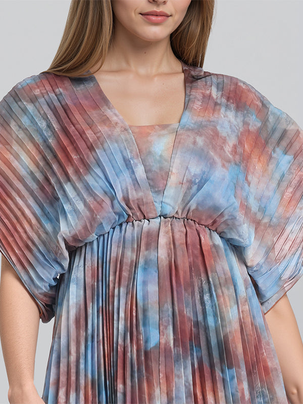 ESPYR By Tokyo Talkies Women Beige Printed Fit and Flare Dress - Beige - Image 5