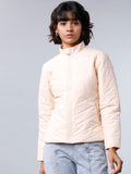 Beige Regular Fit Puffer Jacket - Beige - Image 1