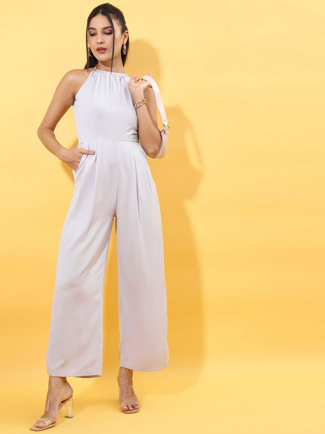 Tokyo Talkies Women Lilac Solid Jumpsuit - Lalic - Image 1