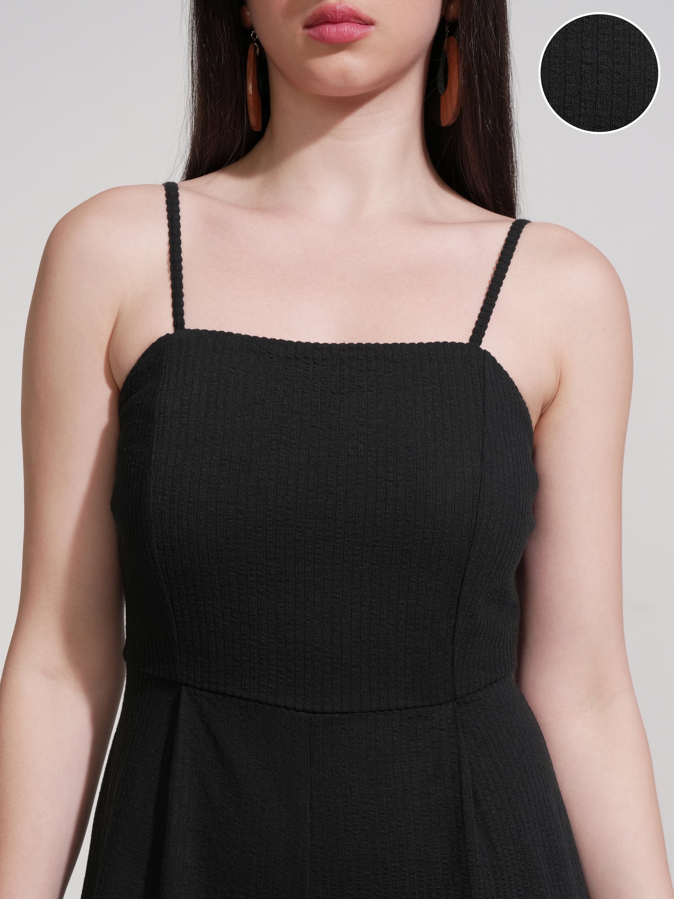 Tokyo Talkies Women Black Solid Jumpsuit - Black - Image 5