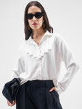 Chic By Tokyo Talkies Women White Solid Casual Shirt - White - Image 1