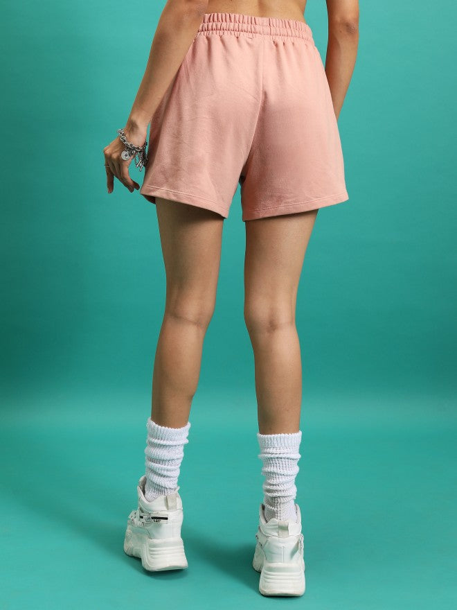 Tokyo Talkies Women Nude Regular Fit Shorts - Nude - Image 3