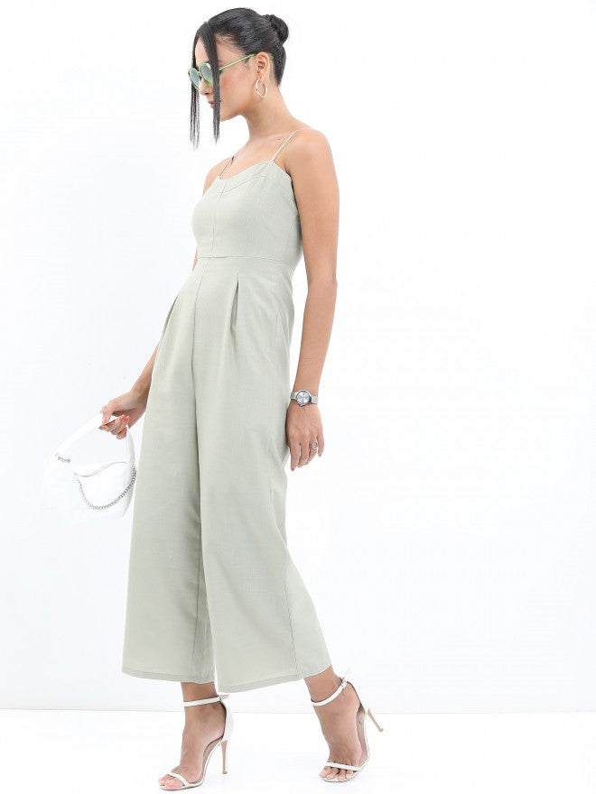 Tokyo Talkies Women Green Solid Jumpsuit - Green - Image 2