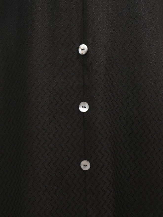 Vishudh Women Black Embroidered Straight Kurta - Black - Image 7