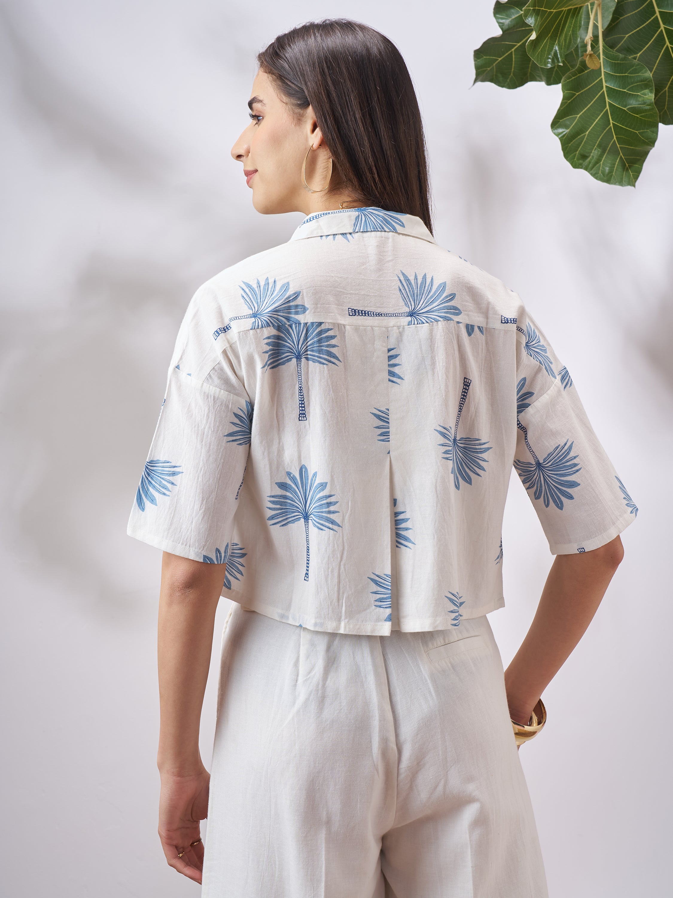 Vara By Vishudh Women Off White Printed Casual Shirt - Off White - Image 3